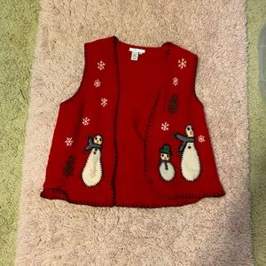 Red Christmas Vest